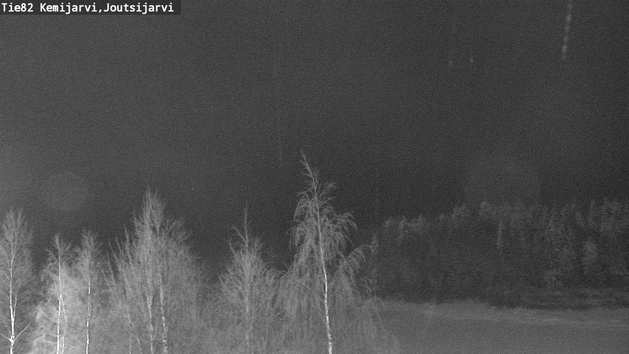 Weather Camera Image Road 82 Kemijärvi, Joutsijärvi, Kemijärvi, Lappi