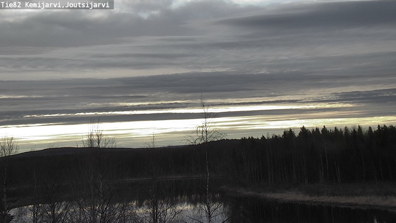 Weather Camera Image Väg 82 Kemijärvi, Joutsijärvi, Kemijärvi, Lappi