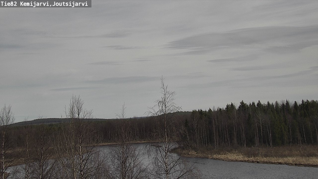 Weather Camera Image Väg 82 Kemijärvi, Joutsijärvi, Kemijärvi, Lappi