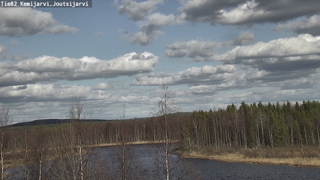 Weather Camera Image Väg 82 Kemijärvi, Joutsijärvi, Kemijärvi, Lappi