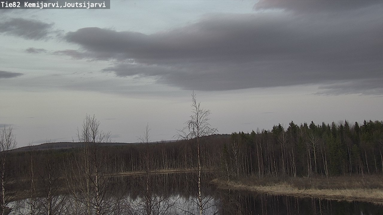Weather Camera Image Road 82 Kemijärvi, Joutsijärvi, Kemijärvi, Lappi