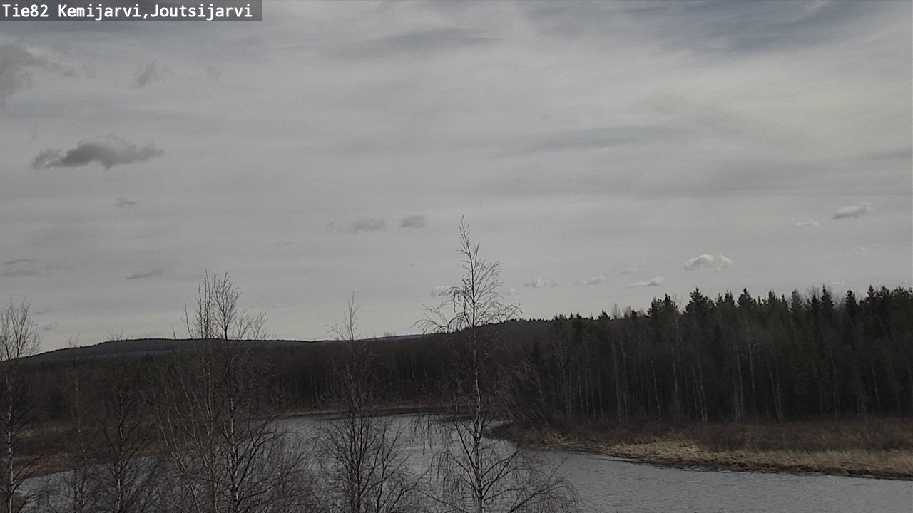 Weather Camera Image Väg 82 Kemijärvi, Joutsijärvi, Kemijärvi, Lappi