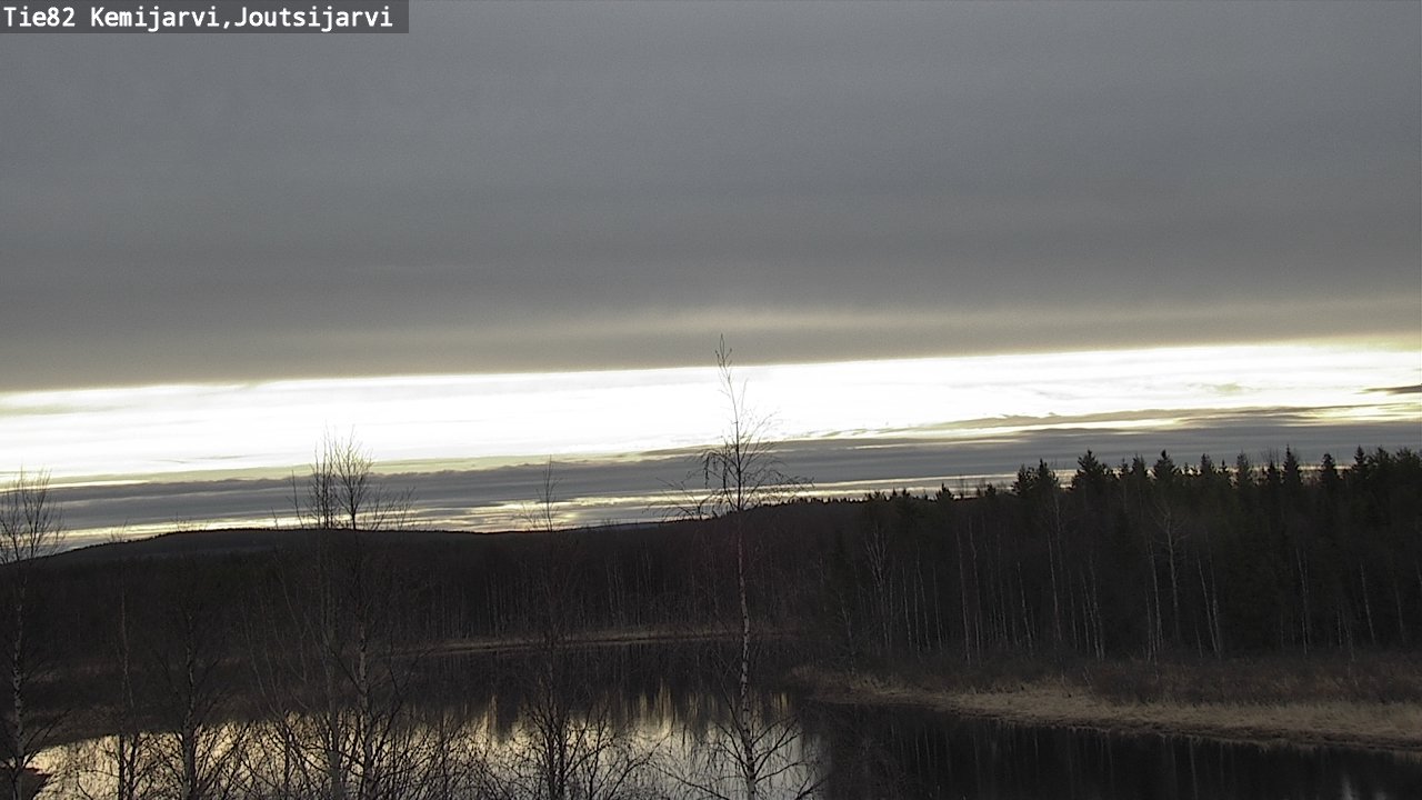 Weather Camera Image Väg 82 Kemijärvi, Joutsijärvi, Kemijärvi, Lappi