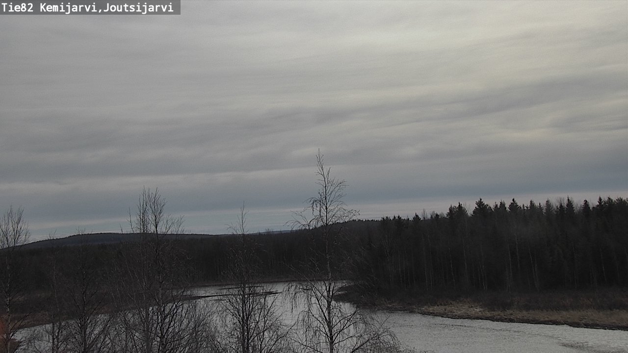 Weather Camera Image Väg 82 Kemijärvi, Joutsijärvi, Kemijärvi, Lappi
