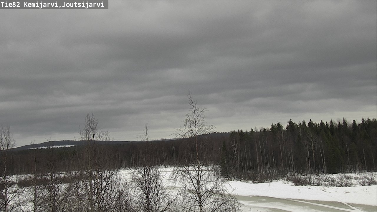 Weather Camera Image Road 82 Kemijärvi, Joutsijärvi, Kemijärvi, Lappi