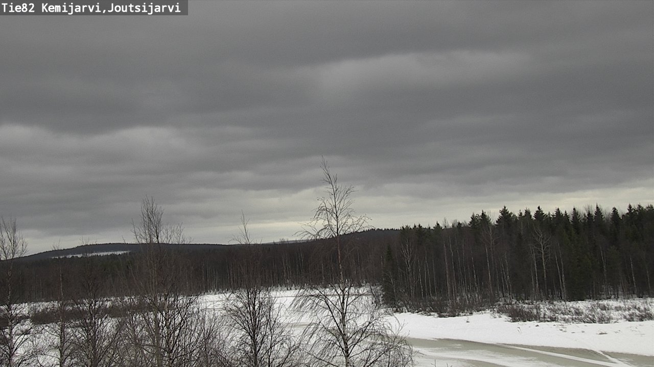 Weather Camera Image Road 82 Kemijärvi, Joutsijärvi, Kemijärvi, Lappi