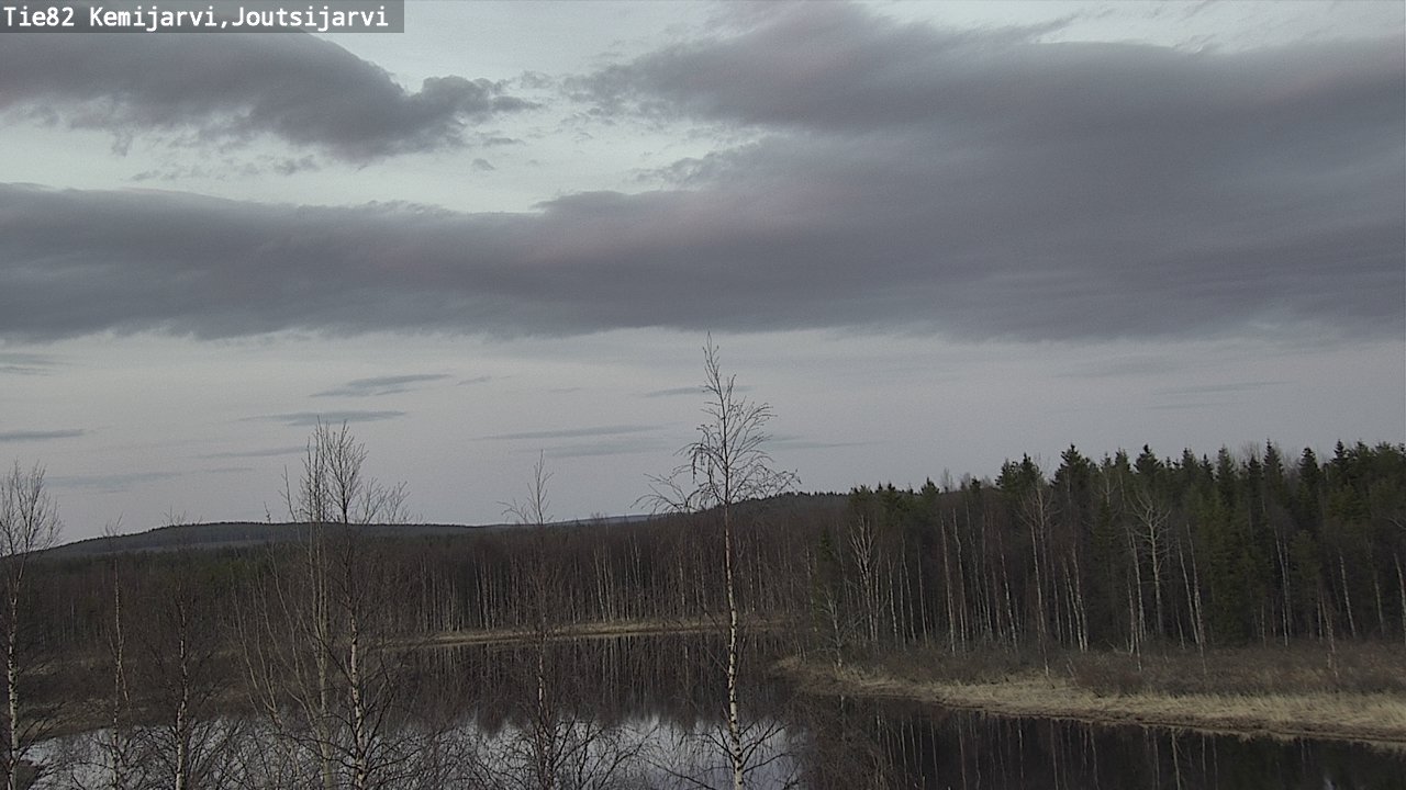 Weather Camera Image Road 82 Kemijärvi, Joutsijärvi, Kemijärvi, Lappi