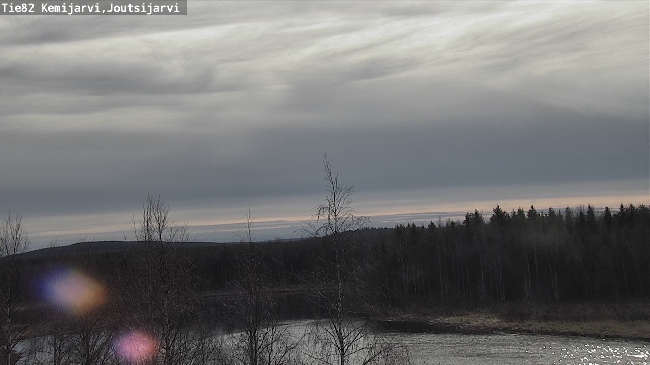 Weather Camera Image Väg 82 Kemijärvi, Joutsijärvi, Kemijärvi, Lappi