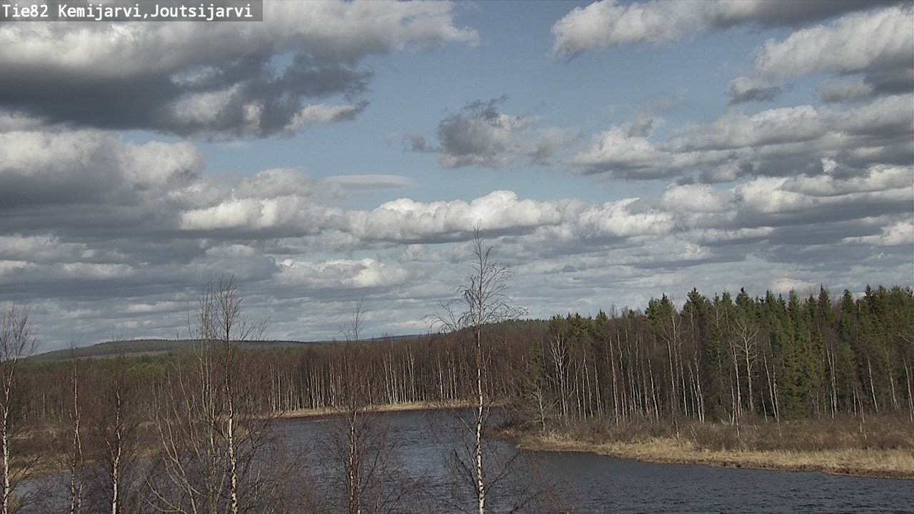 Weather Camera Image Väg 82 Kemijärvi, Joutsijärvi, Kemijärvi, Lappi