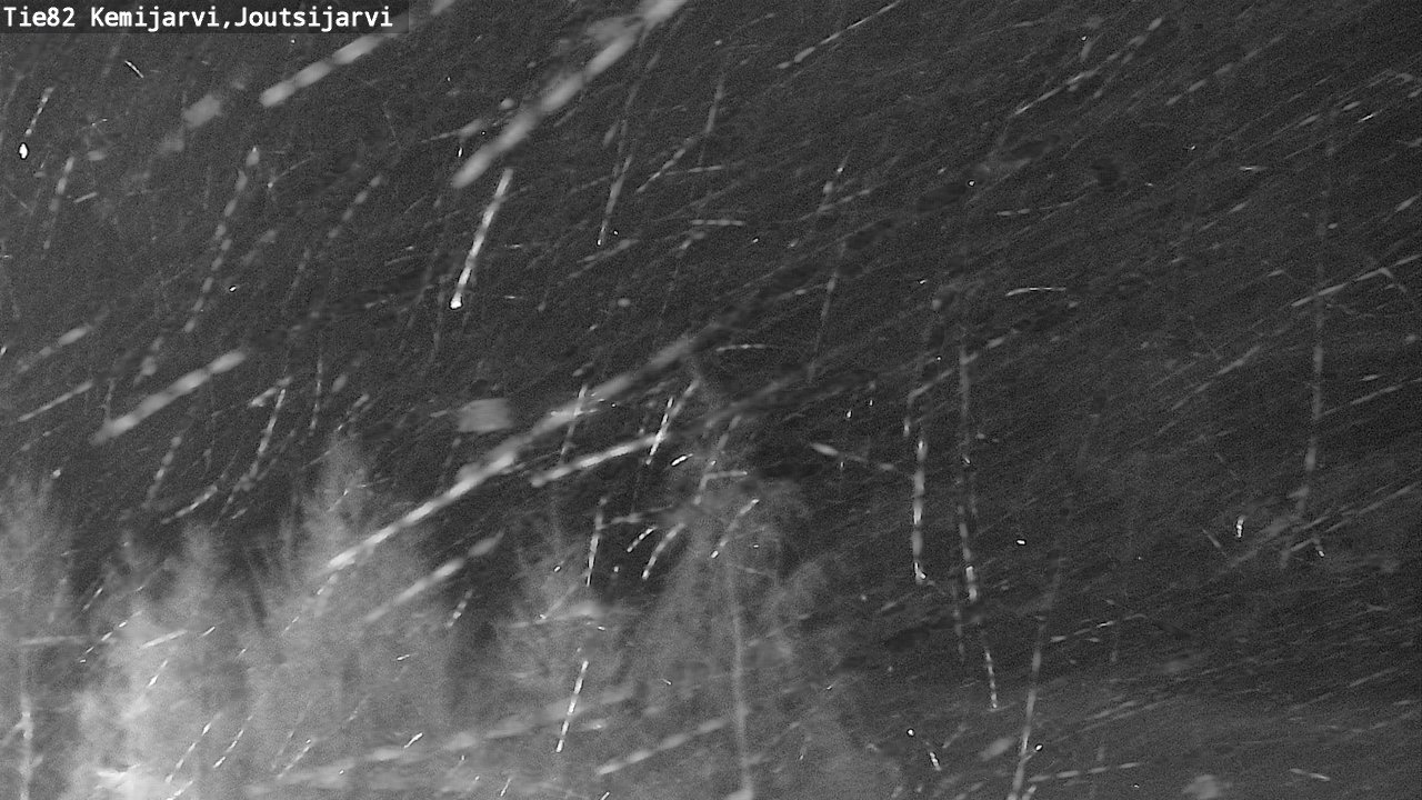 Weather Camera Image Road 82 Kemijärvi, Joutsijärvi, Kemijärvi, Lappi