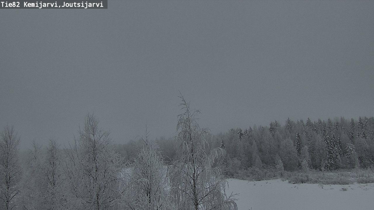 Weather Camera Image Road 82 Kemijärvi, Joutsijärvi, Kemijärvi, Lappi