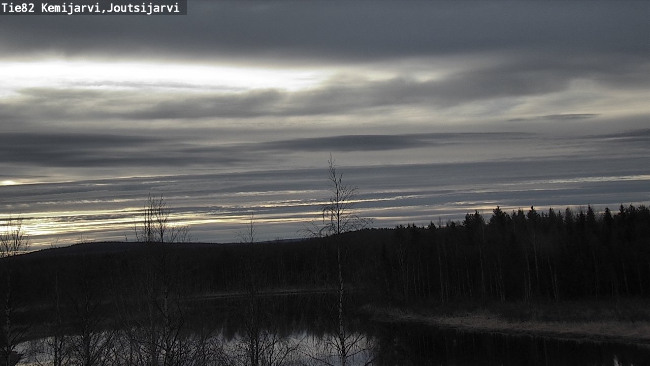 Weather Camera Image Väg 82 Kemijärvi, Joutsijärvi, Kemijärvi, Lappi