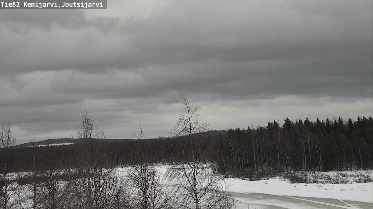 Weather Camera Image Road 82 Kemijärvi, Joutsijärvi, Kemijärvi, Lappi