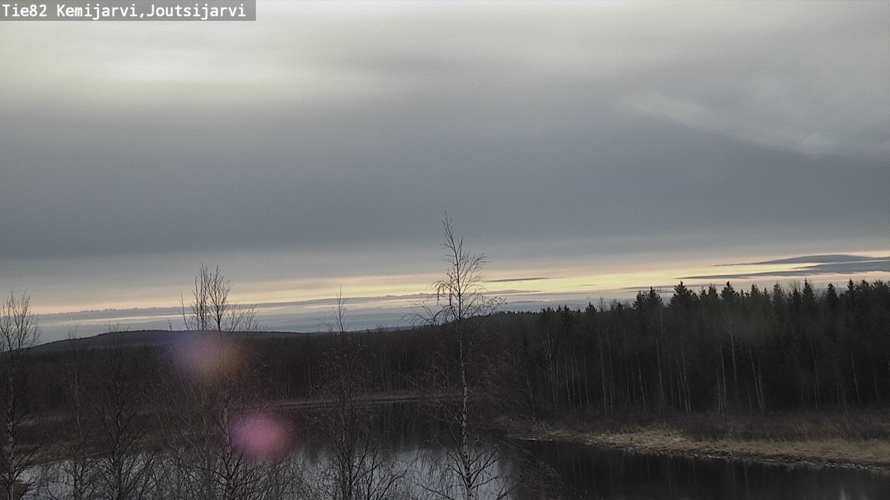 Weather Camera Image Väg 82 Kemijärvi, Joutsijärvi, Kemijärvi, Lappi
