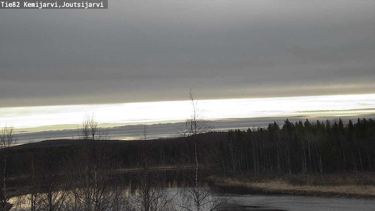 Weather Camera Image Väg 82 Kemijärvi, Joutsijärvi, Kemijärvi, Lappi
