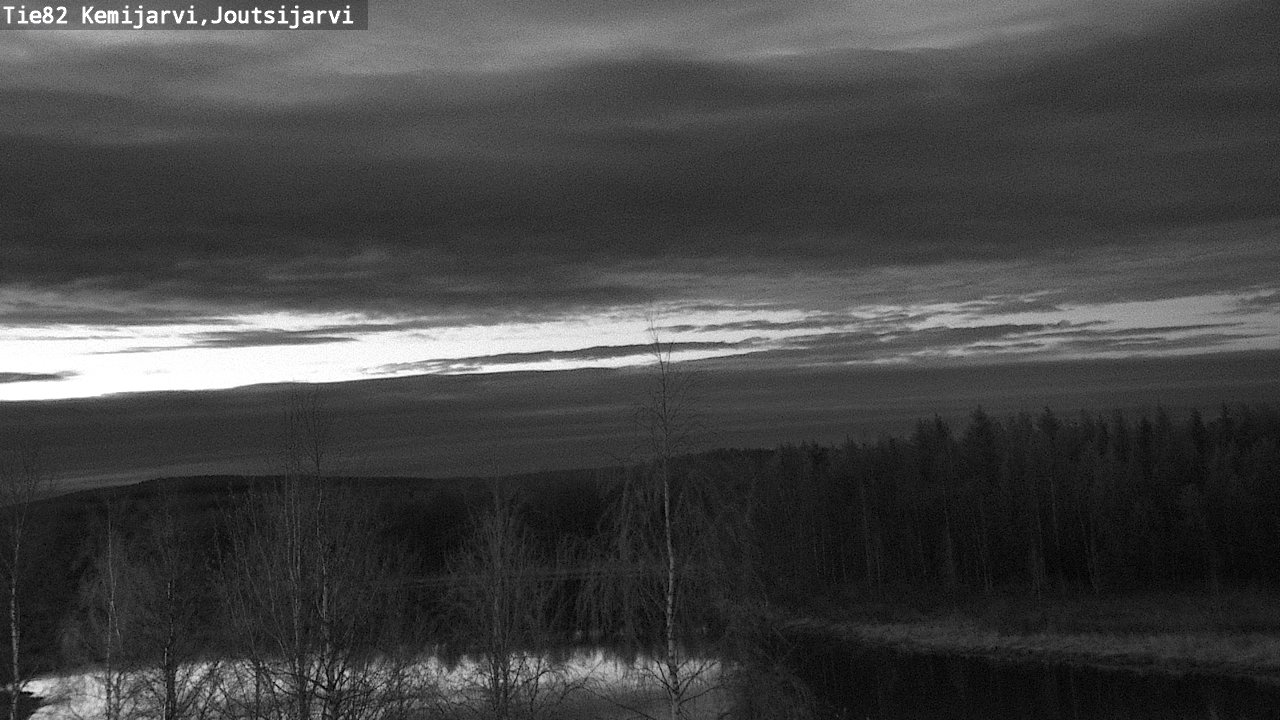 Weather Camera Image Väg 82 Kemijärvi, Joutsijärvi, Kemijärvi, Lappi