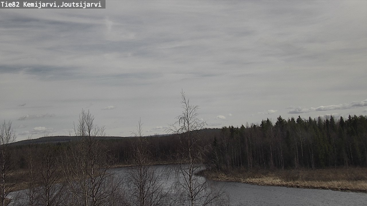 Weather Camera Image Väg 82 Kemijärvi, Joutsijärvi, Kemijärvi, Lappi