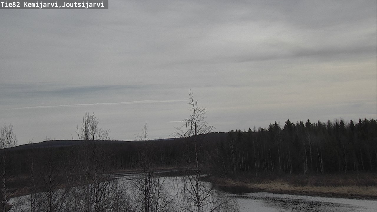 Weather Camera Image Väg 82 Kemijärvi, Joutsijärvi, Kemijärvi, Lappi