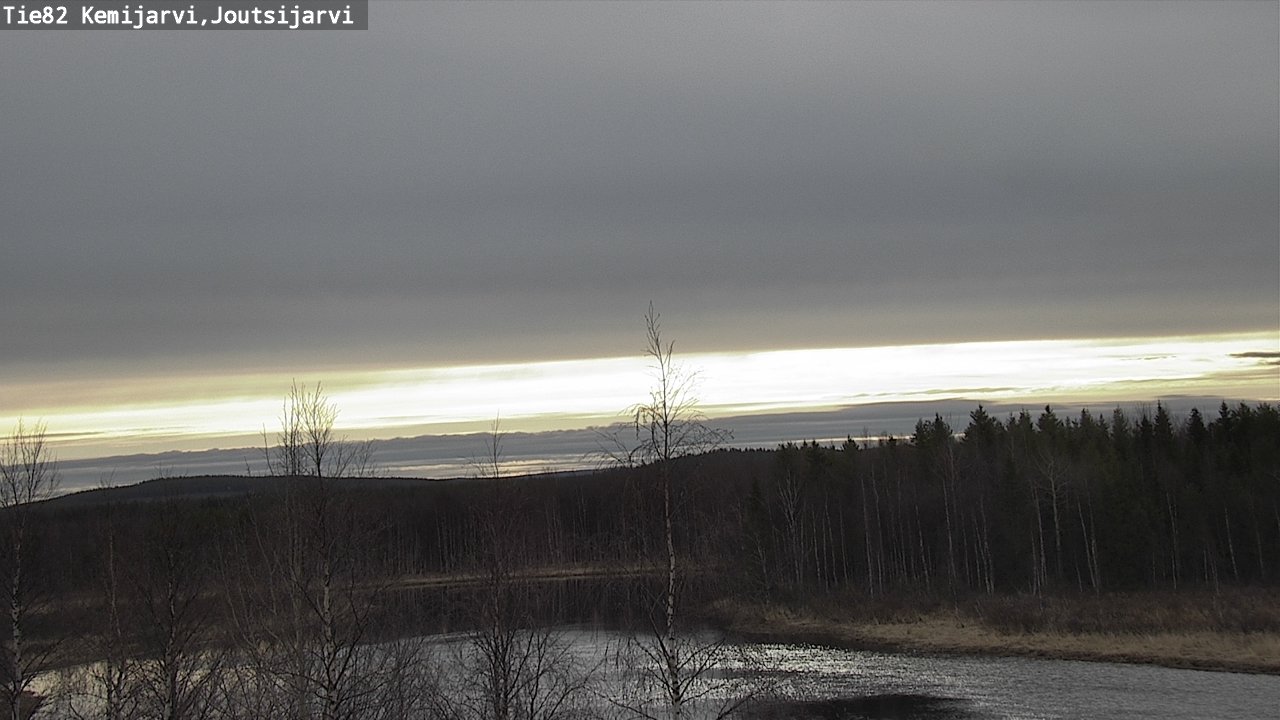 Weather Camera Image Väg 82 Kemijärvi, Joutsijärvi, Kemijärvi, Lappi