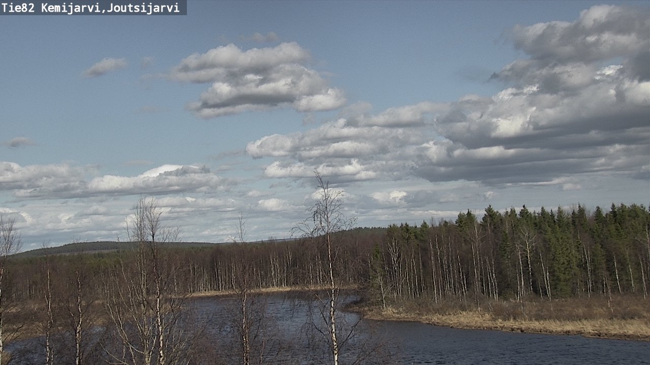 Weather Camera Image Väg 82 Kemijärvi, Joutsijärvi, Kemijärvi, Lappi