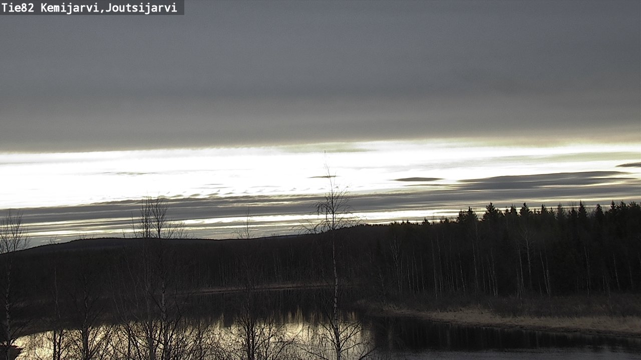 Weather Camera Image Väg 82 Kemijärvi, Joutsijärvi, Kemijärvi, Lappi