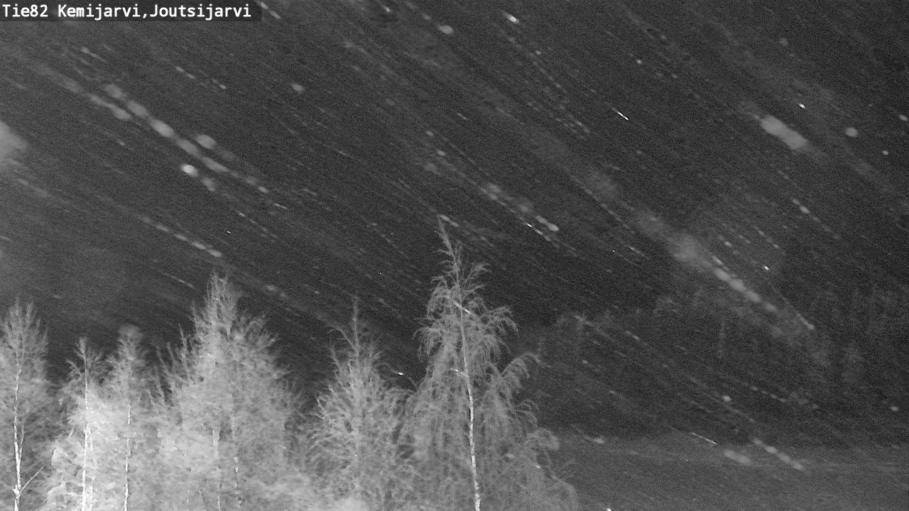 Weather Camera Image Road 82 Kemijärvi, Joutsijärvi, Kemijärvi, Lappi