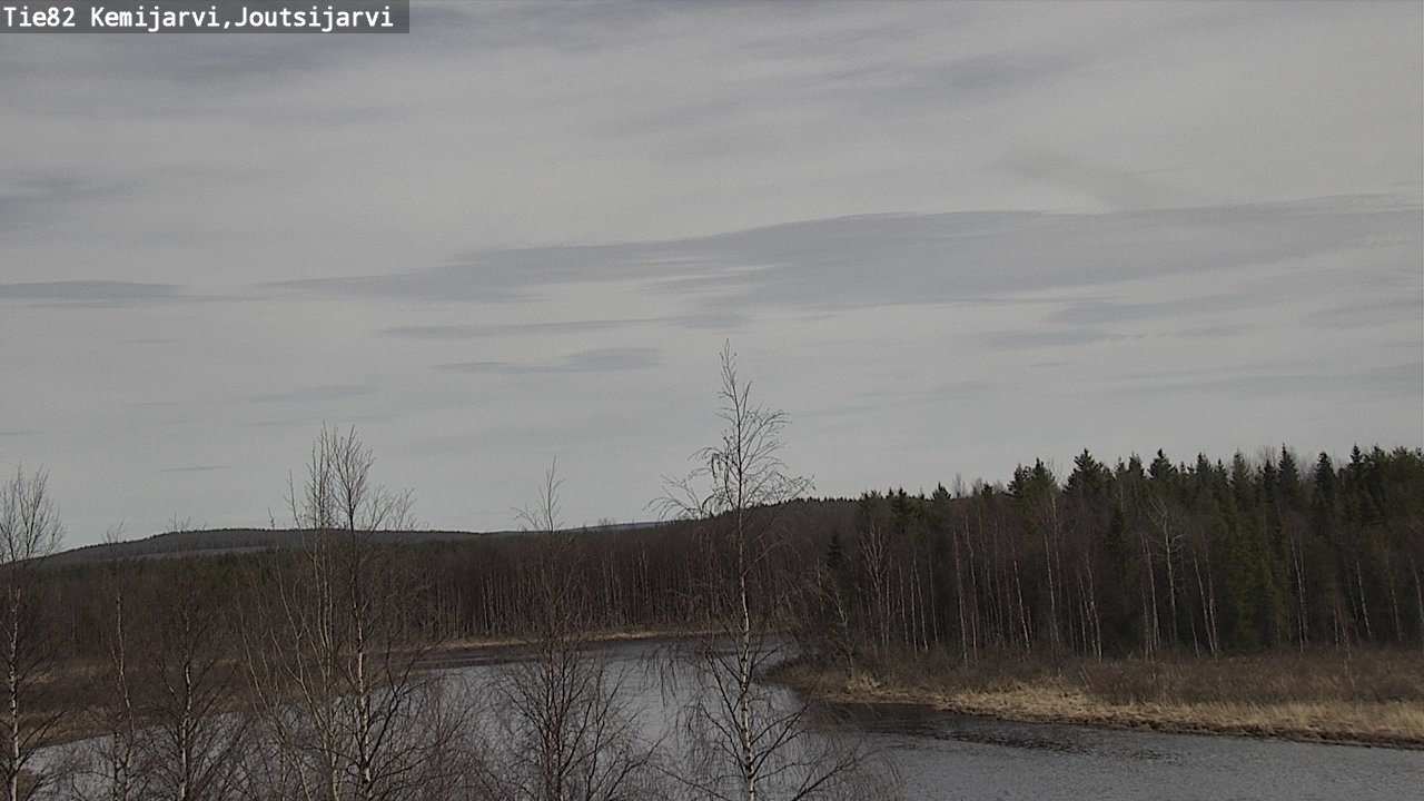 Weather Camera Image Väg 82 Kemijärvi, Joutsijärvi, Kemijärvi, Lappi