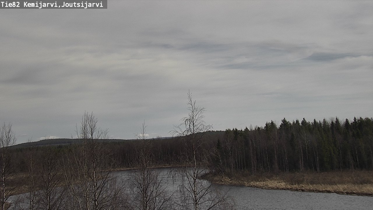 Weather Camera Image Väg 82 Kemijärvi, Joutsijärvi, Kemijärvi, Lappi