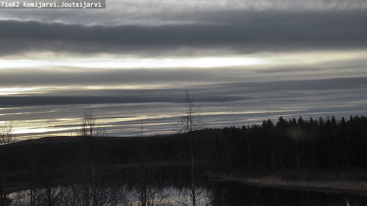 Weather Camera Image Väg 82 Kemijärvi, Joutsijärvi, Kemijärvi, Lappi