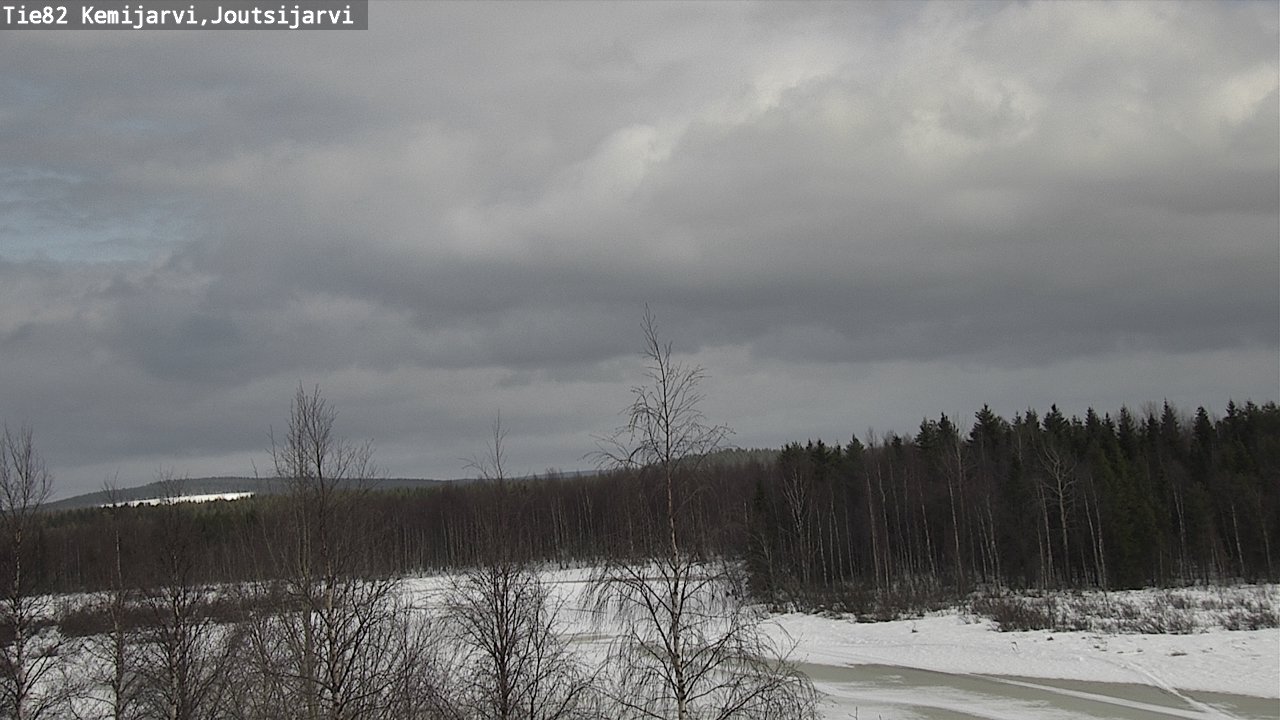 Weather Camera Image Väg 82 Kemijärvi, Joutsijärvi, Kemijärvi, Lappi