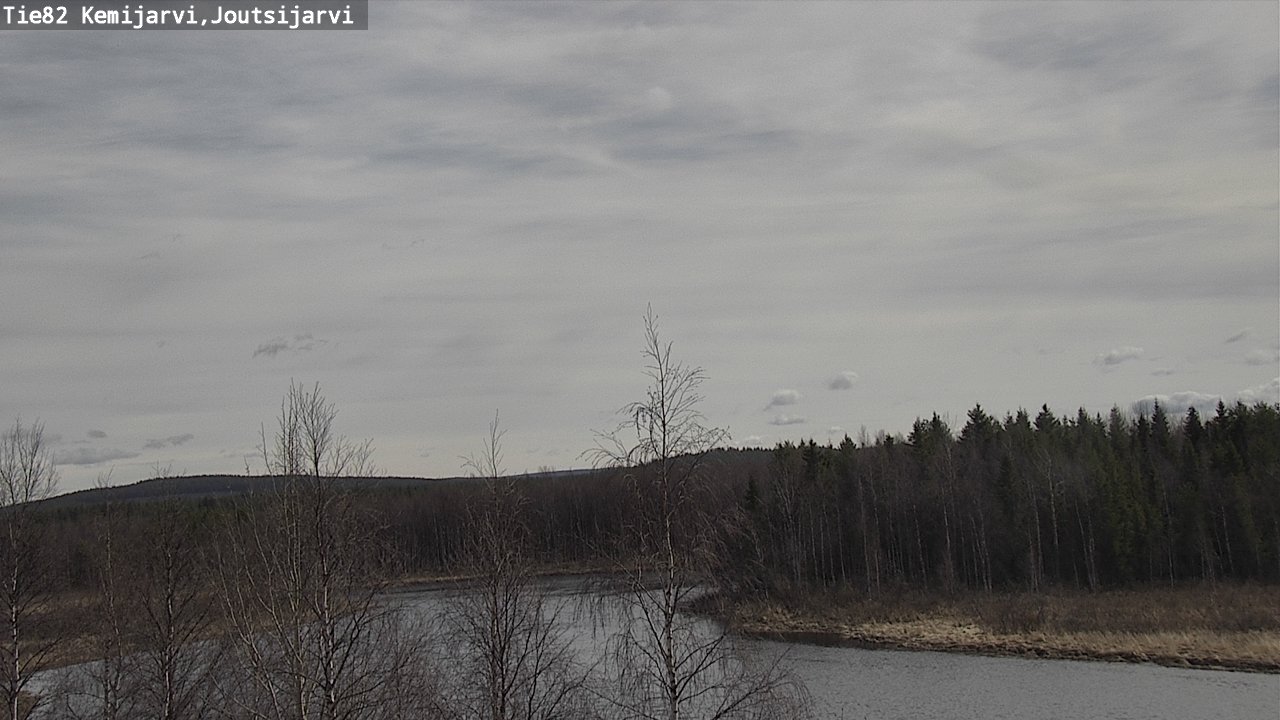 Weather Camera Image Väg 82 Kemijärvi, Joutsijärvi, Kemijärvi, Lappi