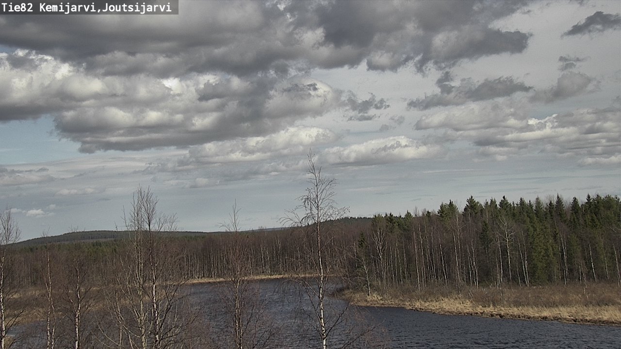 Weather Camera Image Väg 82 Kemijärvi, Joutsijärvi, Kemijärvi, Lappi