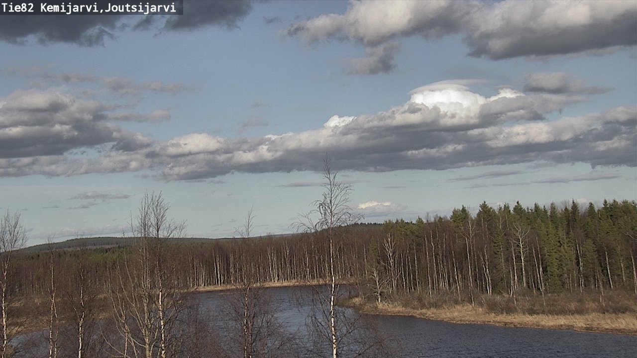 Weather Camera Image Väg 82 Kemijärvi, Joutsijärvi, Kemijärvi, Lappi