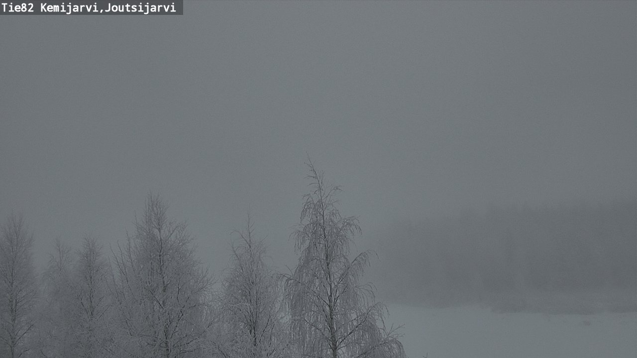 Weather Camera Image Road 82 Kemijärvi, Joutsijärvi, Kemijärvi, Lappi