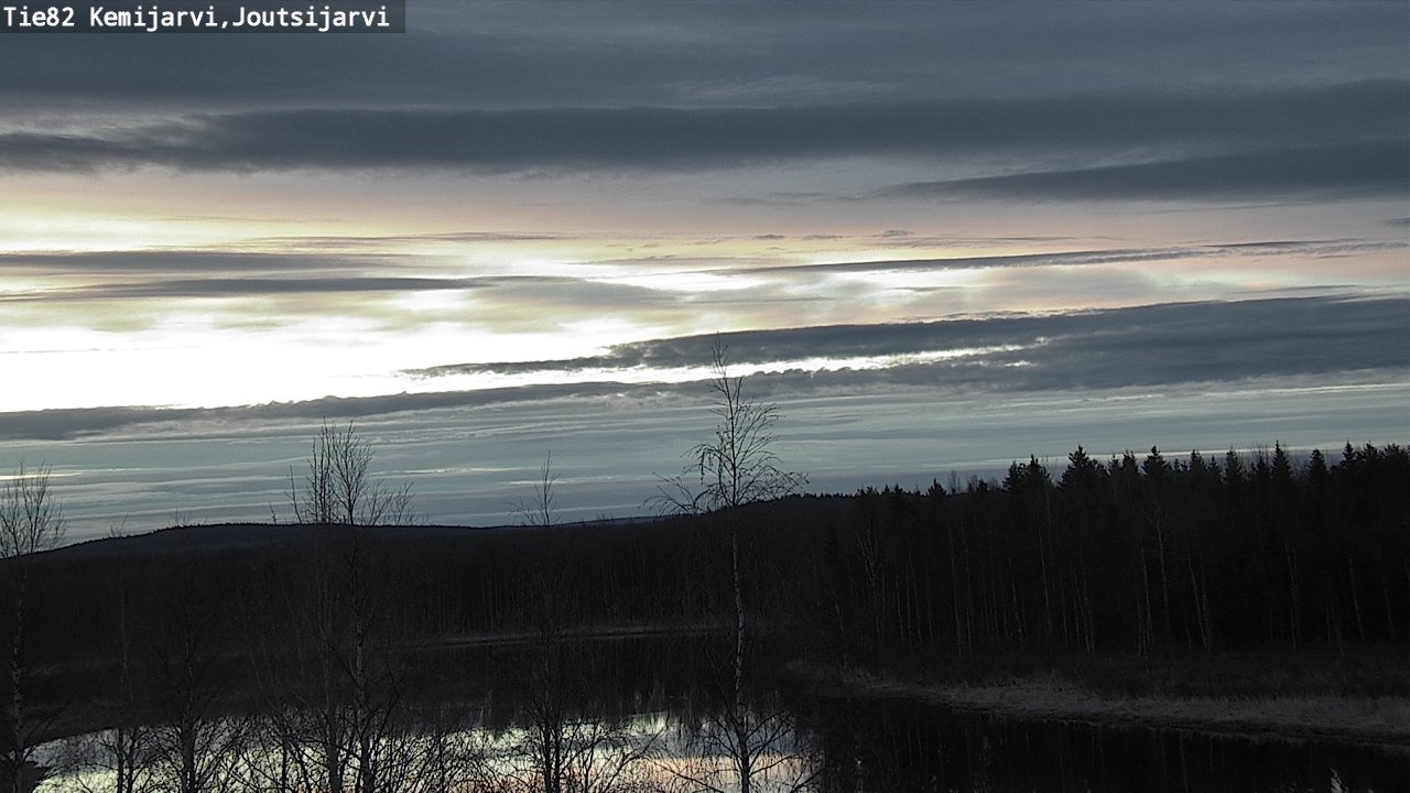 Weather Camera Image Väg 82 Kemijärvi, Joutsijärvi, Kemijärvi, Lappi