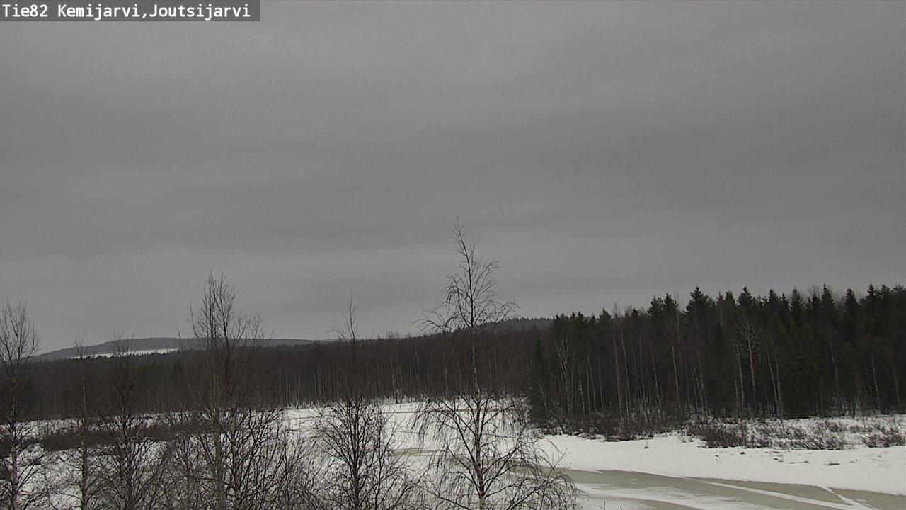 Weather Camera Image Väg 82 Kemijärvi, Joutsijärvi, Kemijärvi, Lappi