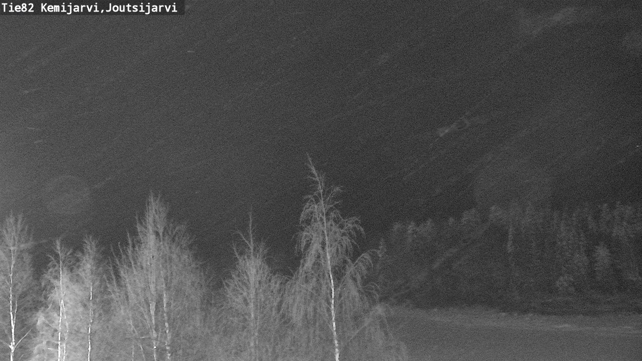 Weather Camera Image Road 82 Kemijärvi, Joutsijärvi, Kemijärvi, Lappi