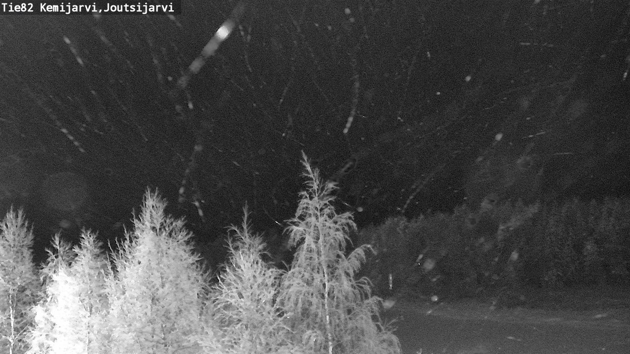Weather Camera Image Road 82 Kemijärvi, Joutsijärvi, Kemijärvi, Lappi