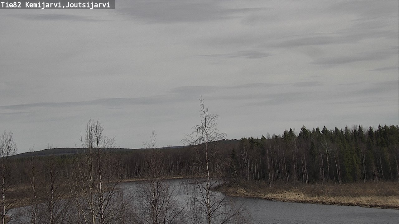 Weather Camera Image Väg 82 Kemijärvi, Joutsijärvi, Kemijärvi, Lappi