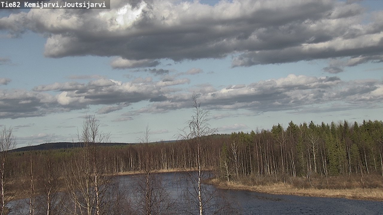 Weather Camera Image Väg 82 Kemijärvi, Joutsijärvi, Kemijärvi, Lappi