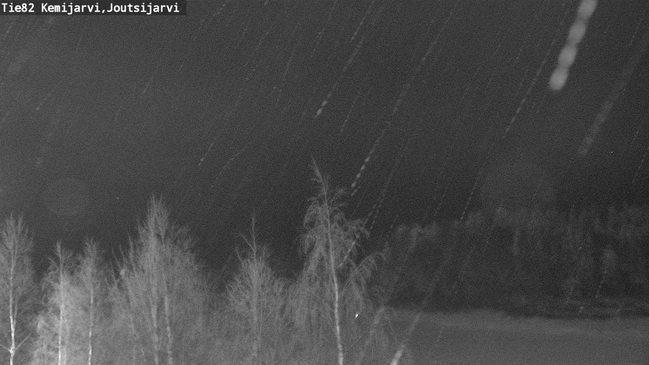Weather Camera Image Road 82 Kemijärvi, Joutsijärvi, Kemijärvi, Lappi
