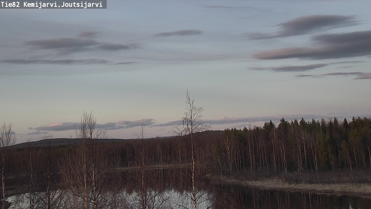 Weather Camera Image Väg 82 Kemijärvi, Joutsijärvi, Kemijärvi, Lappi