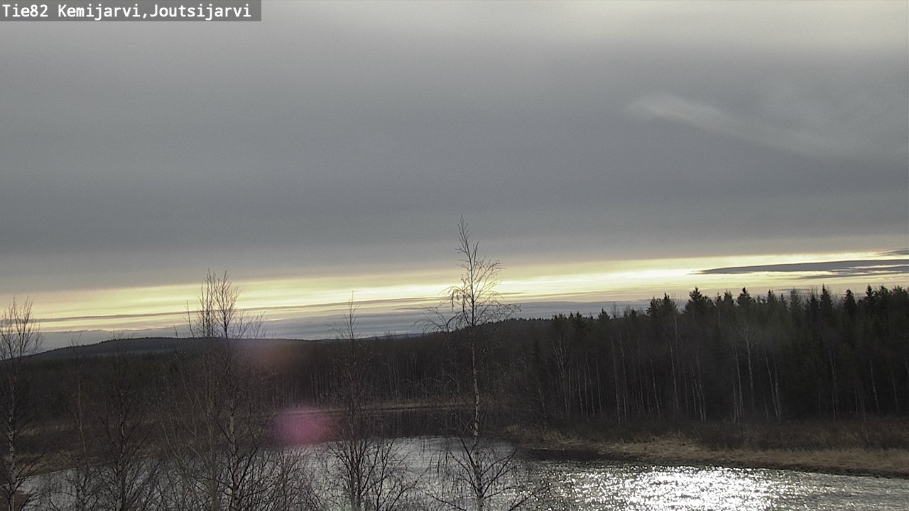 Weather Camera Image Väg 82 Kemijärvi, Joutsijärvi, Kemijärvi, Lappi