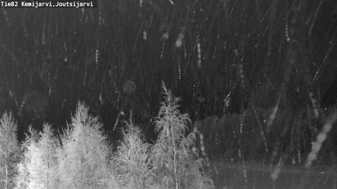 Weather Camera Image Road 82 Kemijärvi, Joutsijärvi, Kemijärvi, Lappi