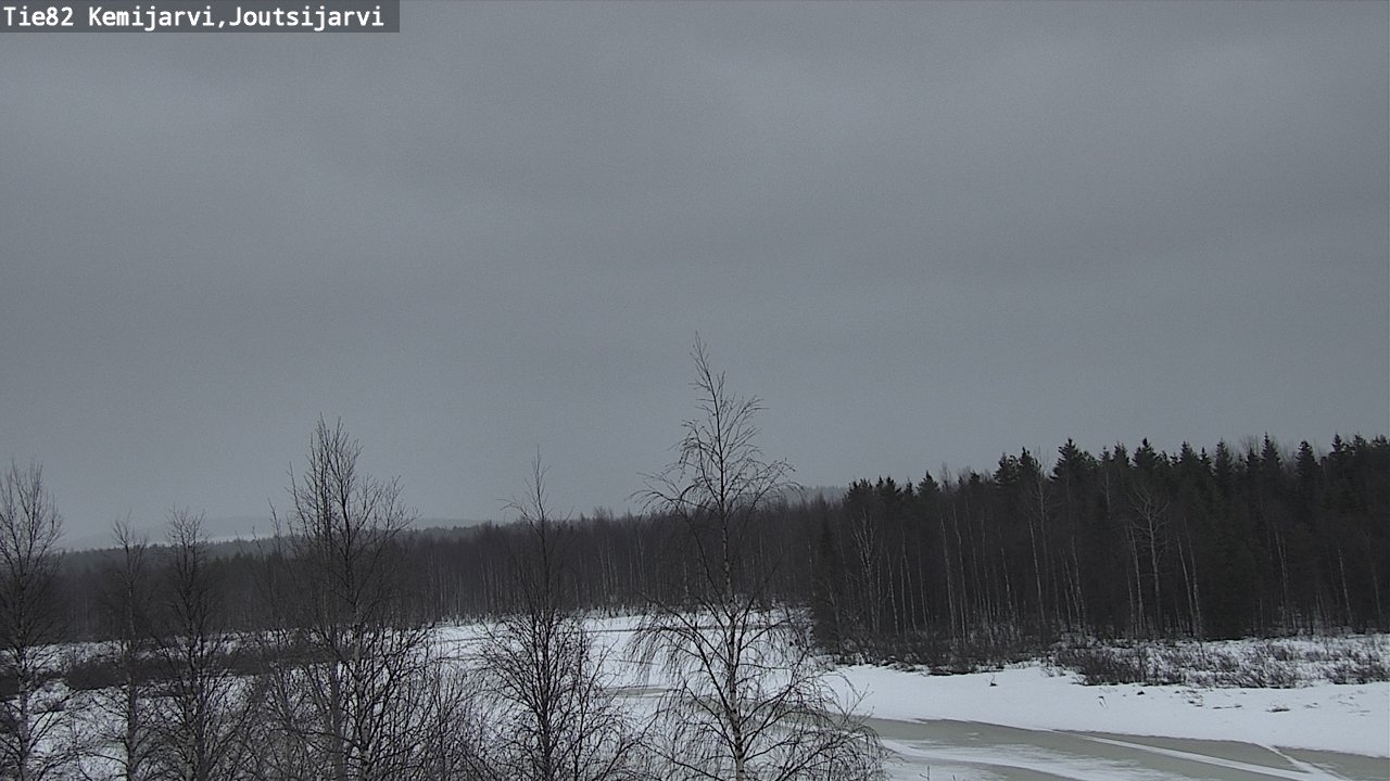 Weather Camera Image Väg 82 Kemijärvi, Joutsijärvi, Kemijärvi, Lappi
