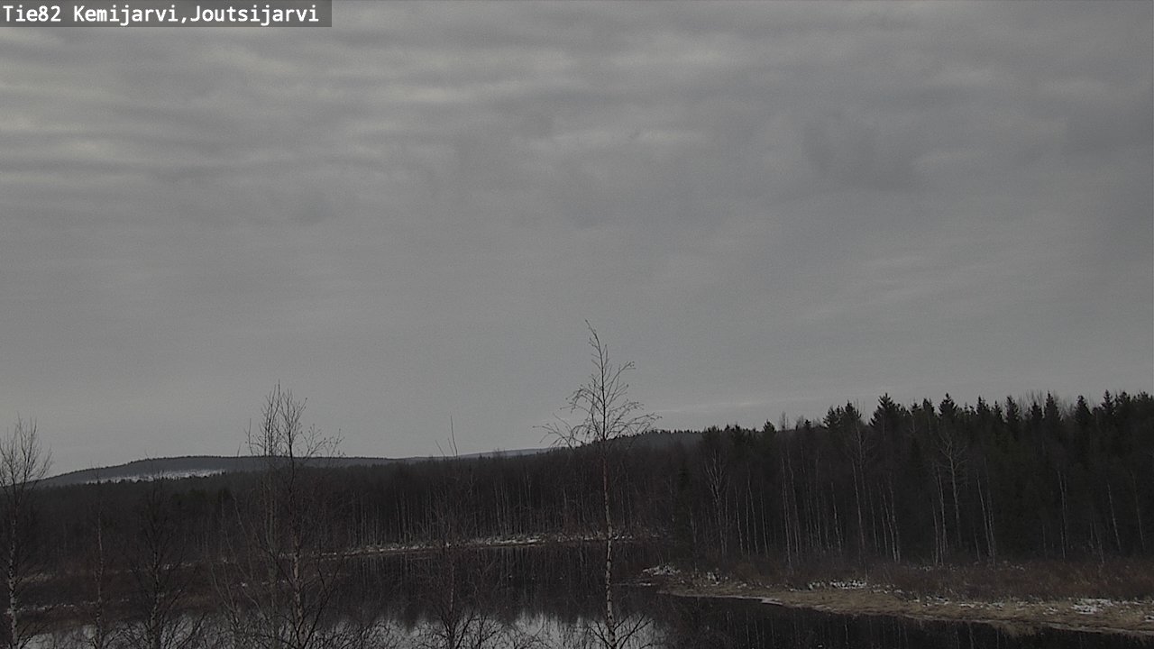 Weather Camera Image Road 82 Kemijärvi, Joutsijärvi, Kemijärvi, Lappi