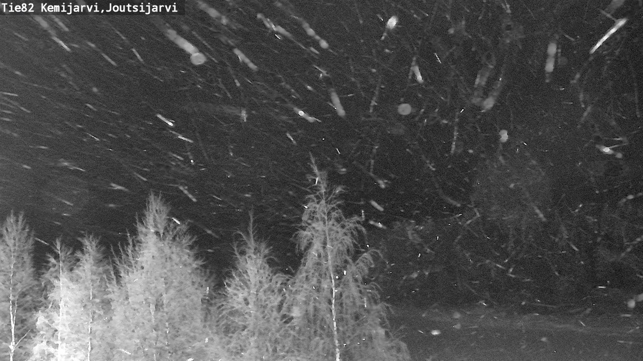 Weather Camera Image Road 82 Kemijärvi, Joutsijärvi, Kemijärvi, Lappi