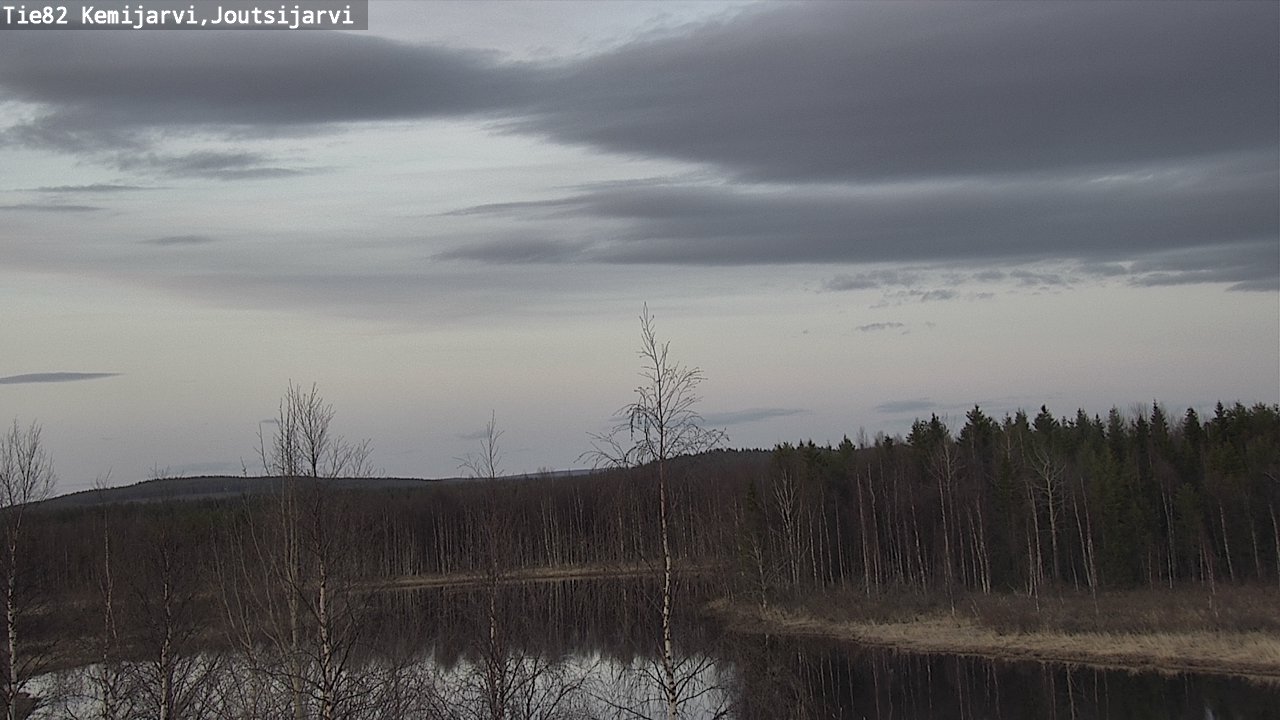 Weather Camera Image Väg 82 Kemijärvi, Joutsijärvi, Kemijärvi, Lappi