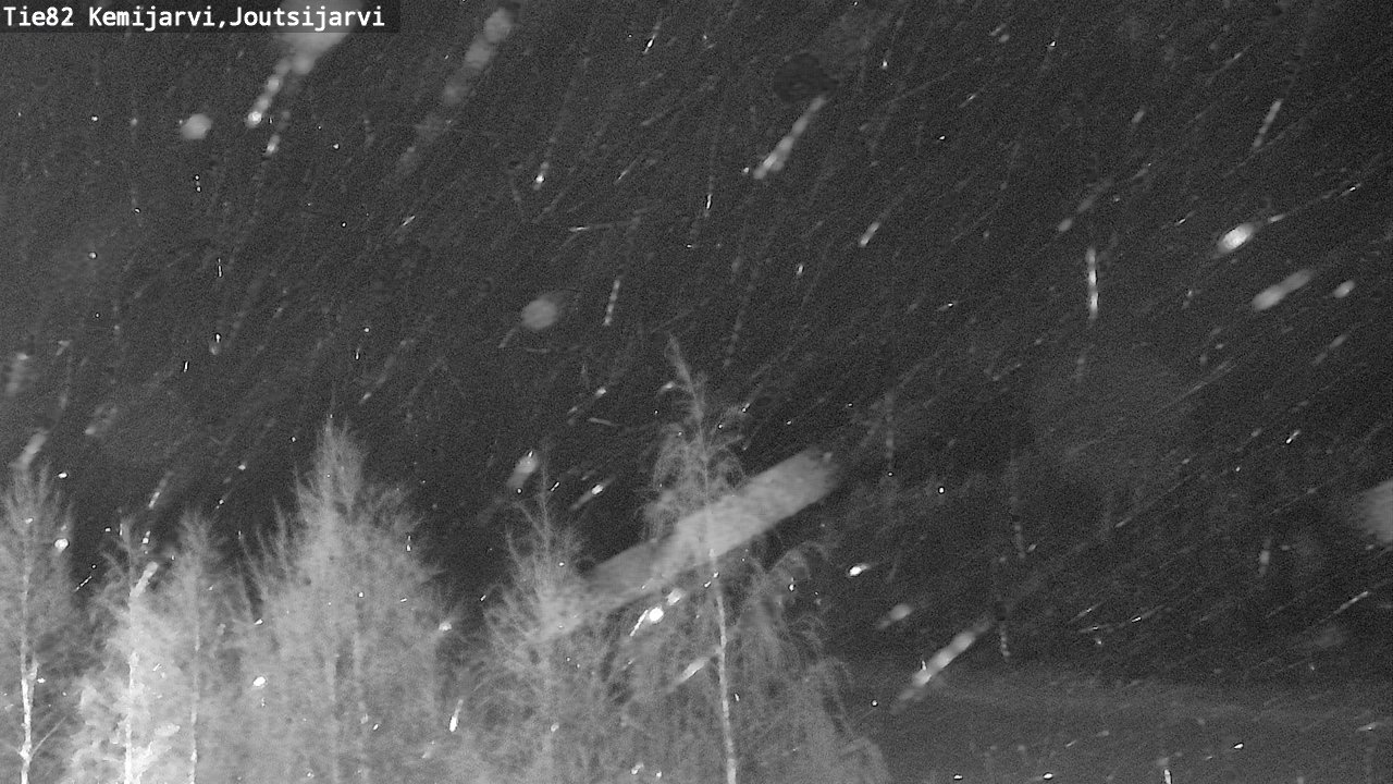 Weather Camera Image Road 82 Kemijärvi, Joutsijärvi, Kemijärvi, Lappi