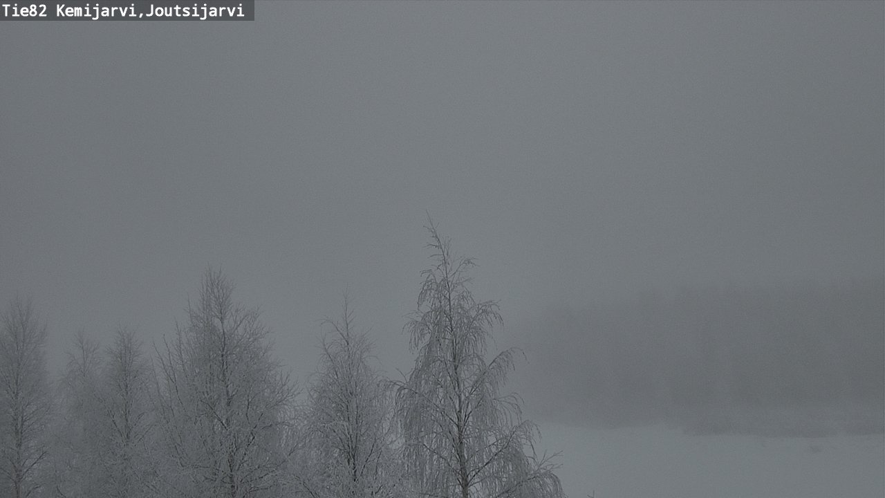 Weather Camera Image Road 82 Kemijärvi, Joutsijärvi, Kemijärvi, Lappi